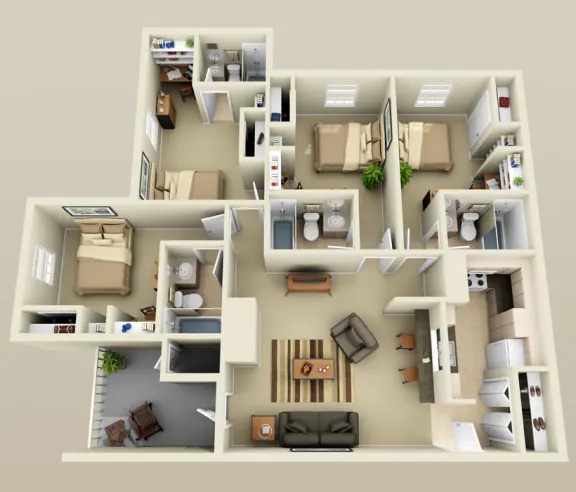 The Dickinson floor plan